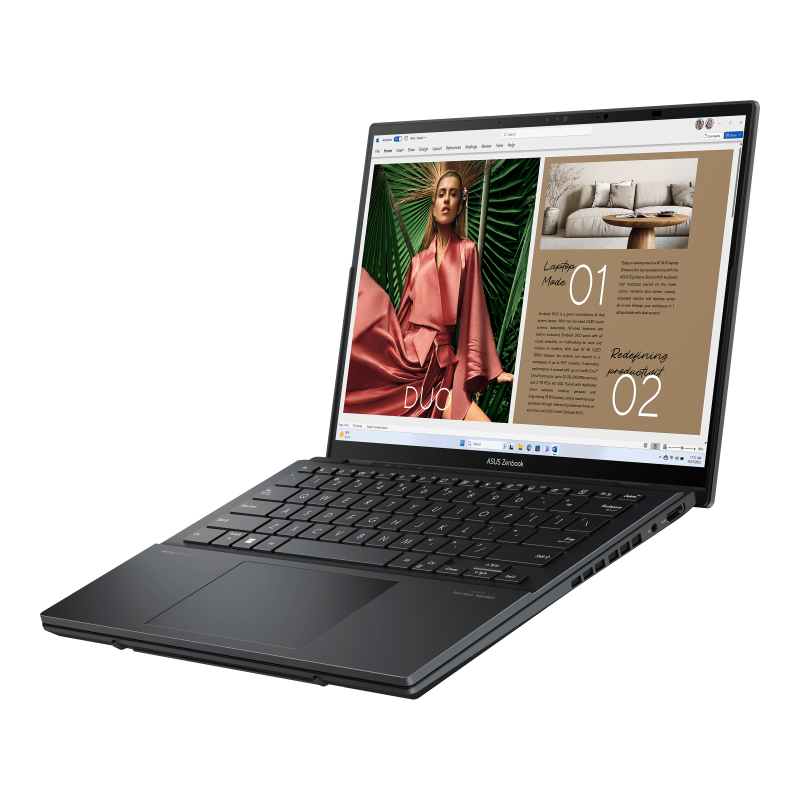 ASUS Zenbook DUO (UX8406)墨灰色+電腦包