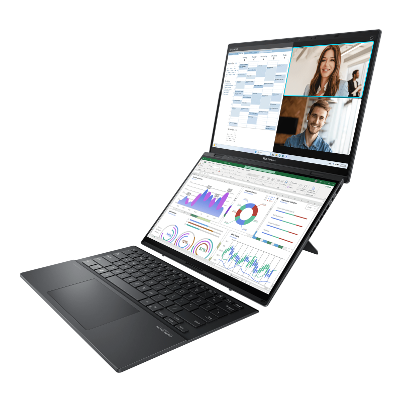 ASUS Zenbook DUO (UX8406)墨灰色+電腦包