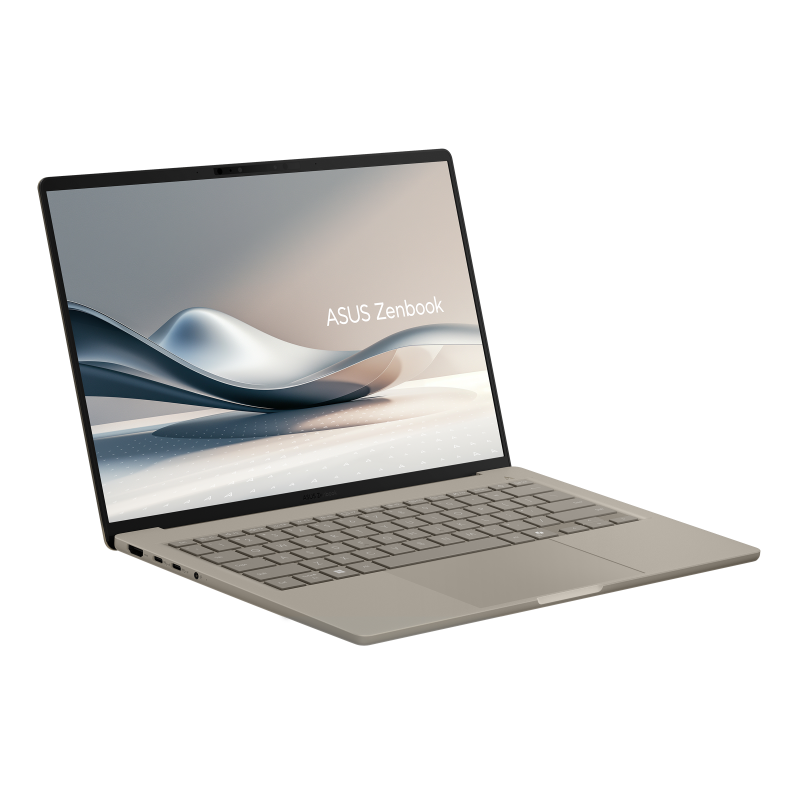 ASUS Zenbook A14 (UX3407)沙暮金+電腦包