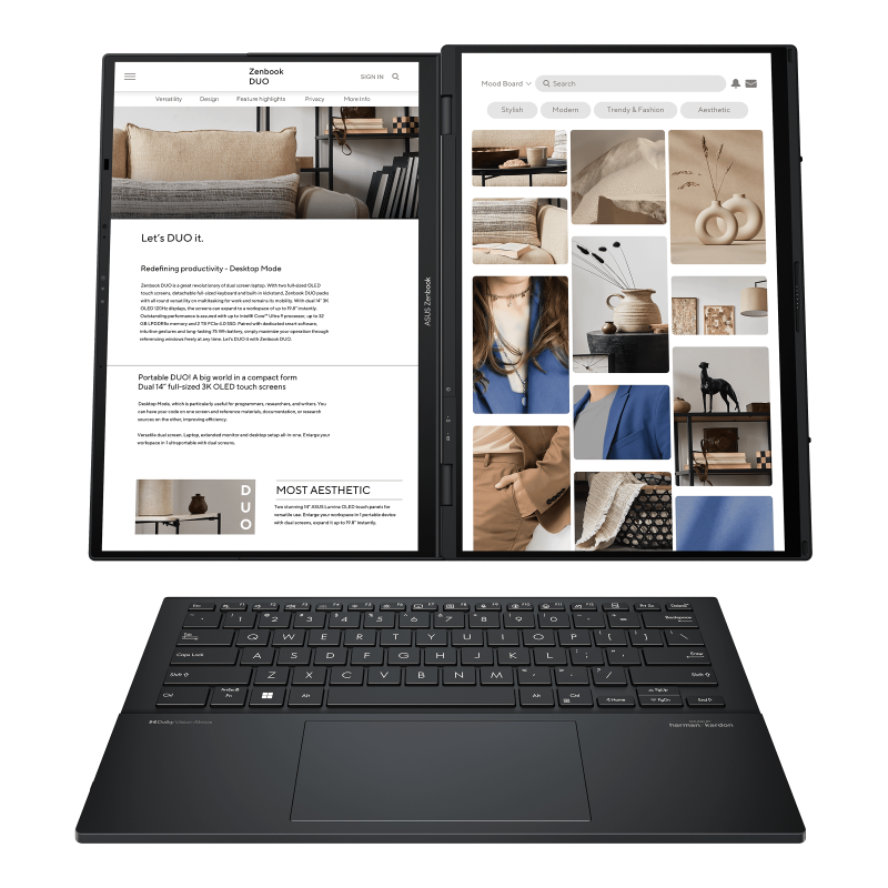 ASUS Zenbook DUO (UX8406)墨灰色+電腦包
